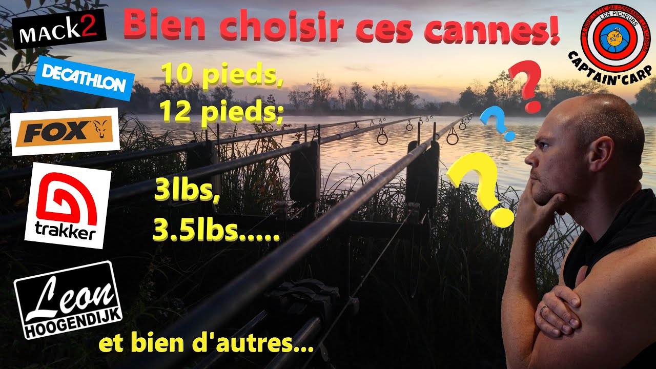 Comment choisir ces cannes pour la CARPE*lbs, pieds, finitions, marques....*