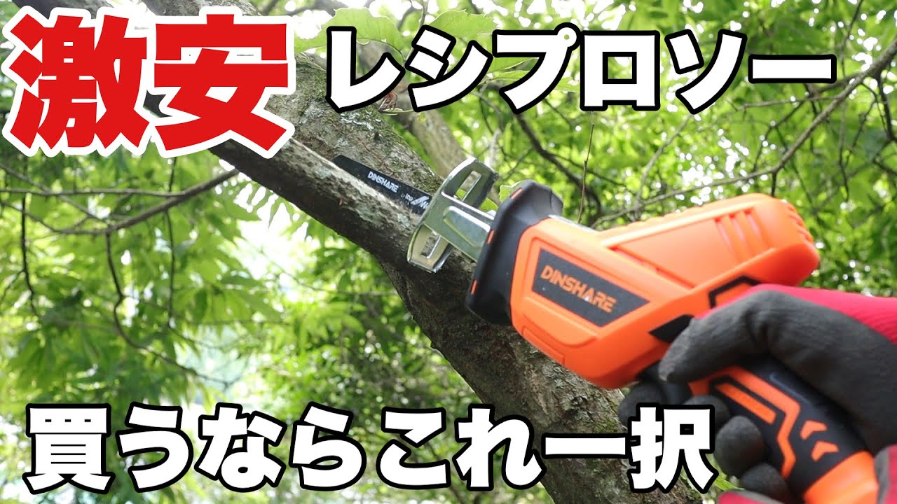 DINSHAREのコードレスレシプロソーはサクサク切れて楽しすぎる