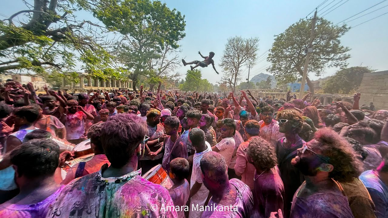 Holi Celebrations at Virupaksha Temple, Hampi | Colors, Culture & Festivities!