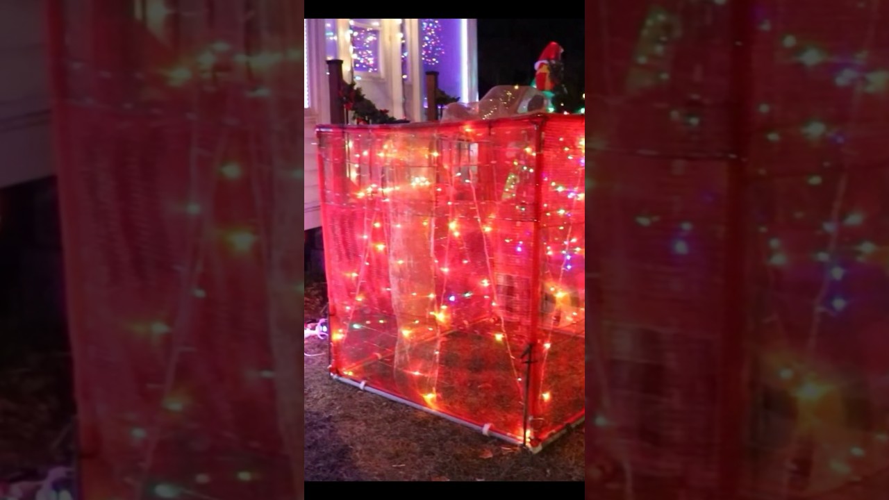 DIY GIANT Christmas GIFT BOX For Your Outdoor Decorations! #diychristmasdecoration #christmasdiy