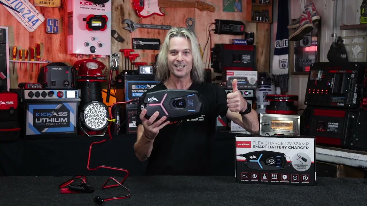 Introducing the KickAss Flexicharge 32A Smart 12V Battery Charger