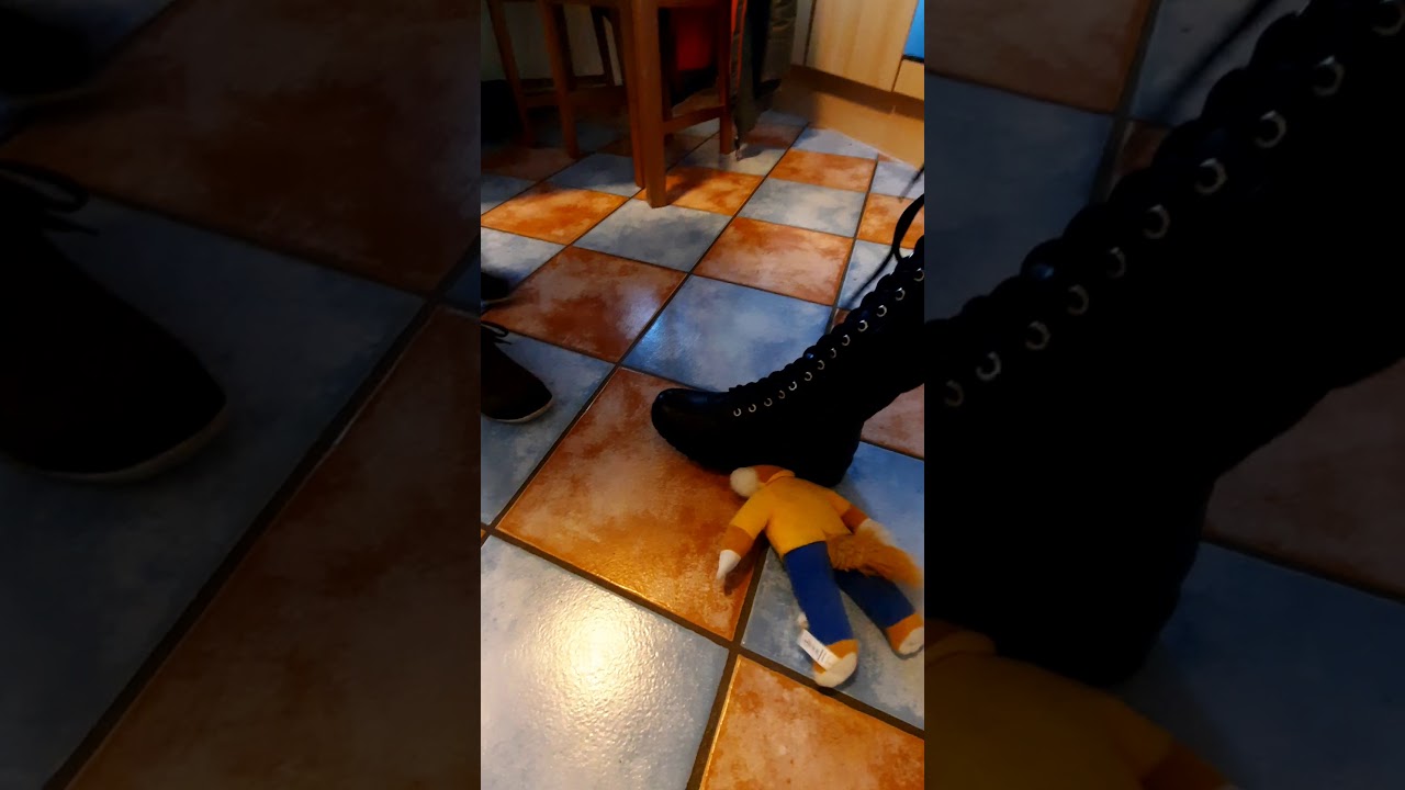 two girls destroy teddy