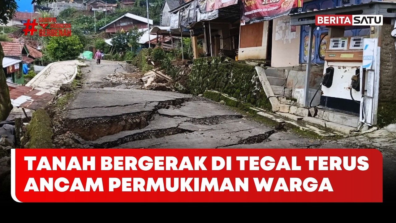 Tanah Bergerak di Tegal Terus Ancam Permukiman Warga #beritasatu