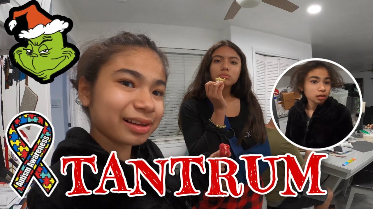 Autistic non verbal girl gives attitude! **she broke the rules** Autism life with Ashy