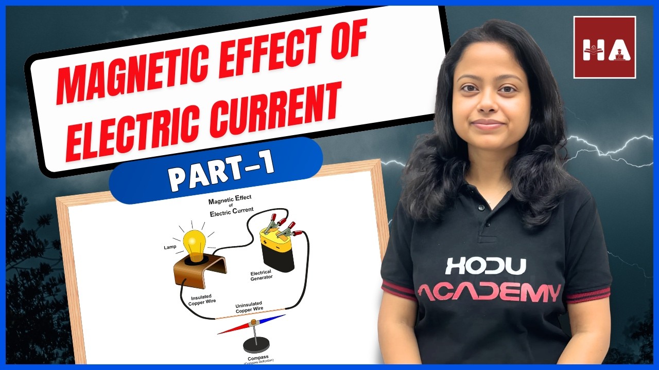 Magnetic Effects of Electric Current Part 1 Class 10 Science | Magnetic Field Lines, Right Hand Rule
