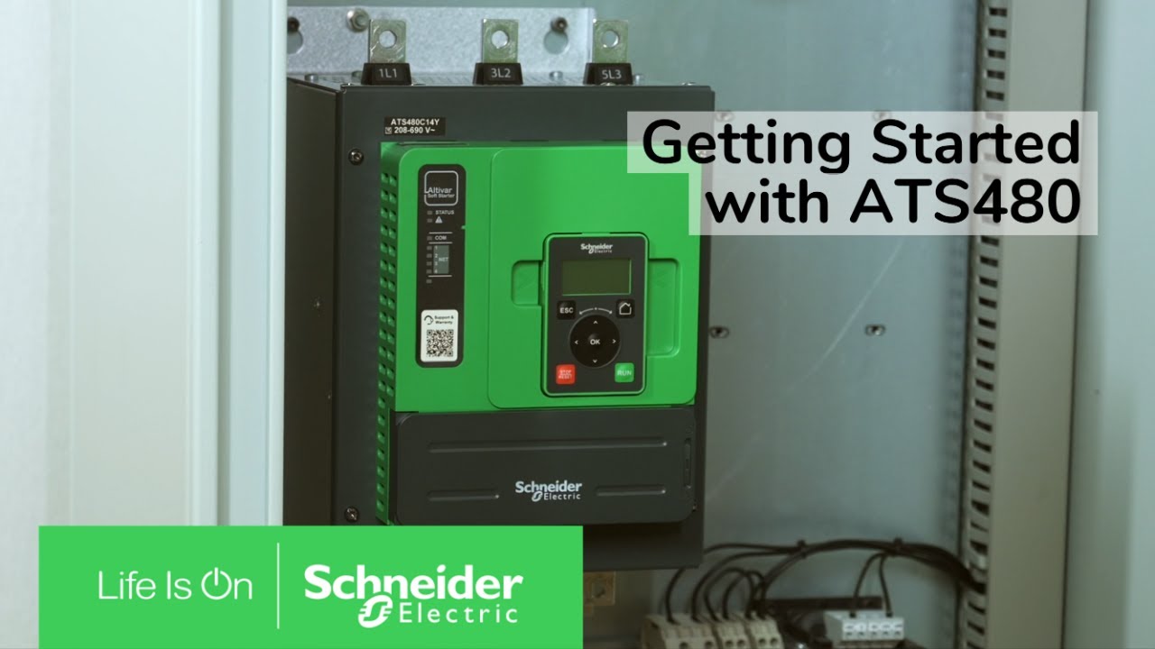 Начало работы с устройством плавного пуска Altivar ATS480 | Schneider Electric