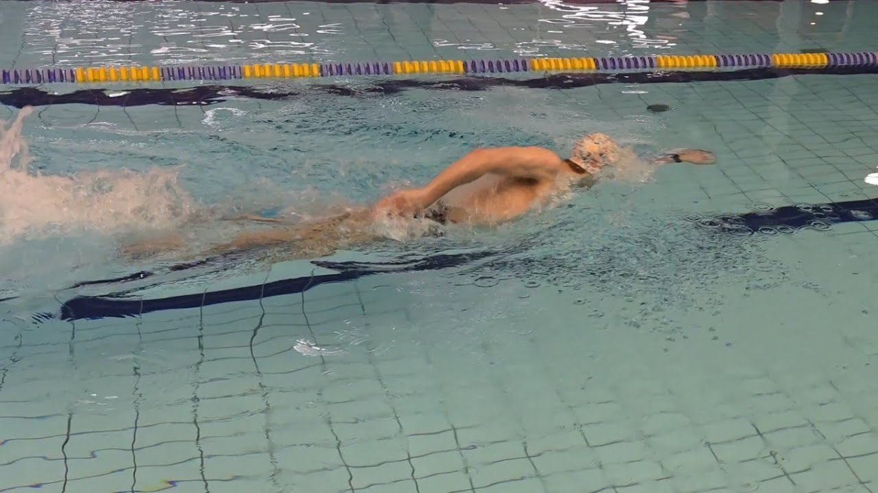 100m freestyle (average pace)