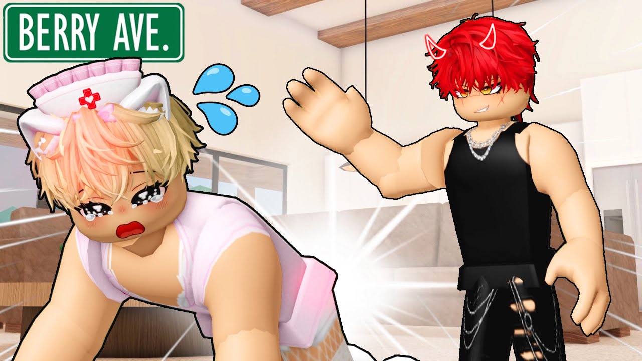 HOT GUY NEXT DOOR WANNA GULP ME! | Roblox gay story 🏳️‍🌈| BERRY AVENUE RP