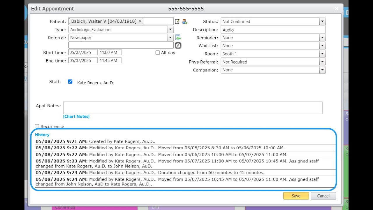 Feature Friday: View Audit Trails for Appointments, Visits, and Invoices