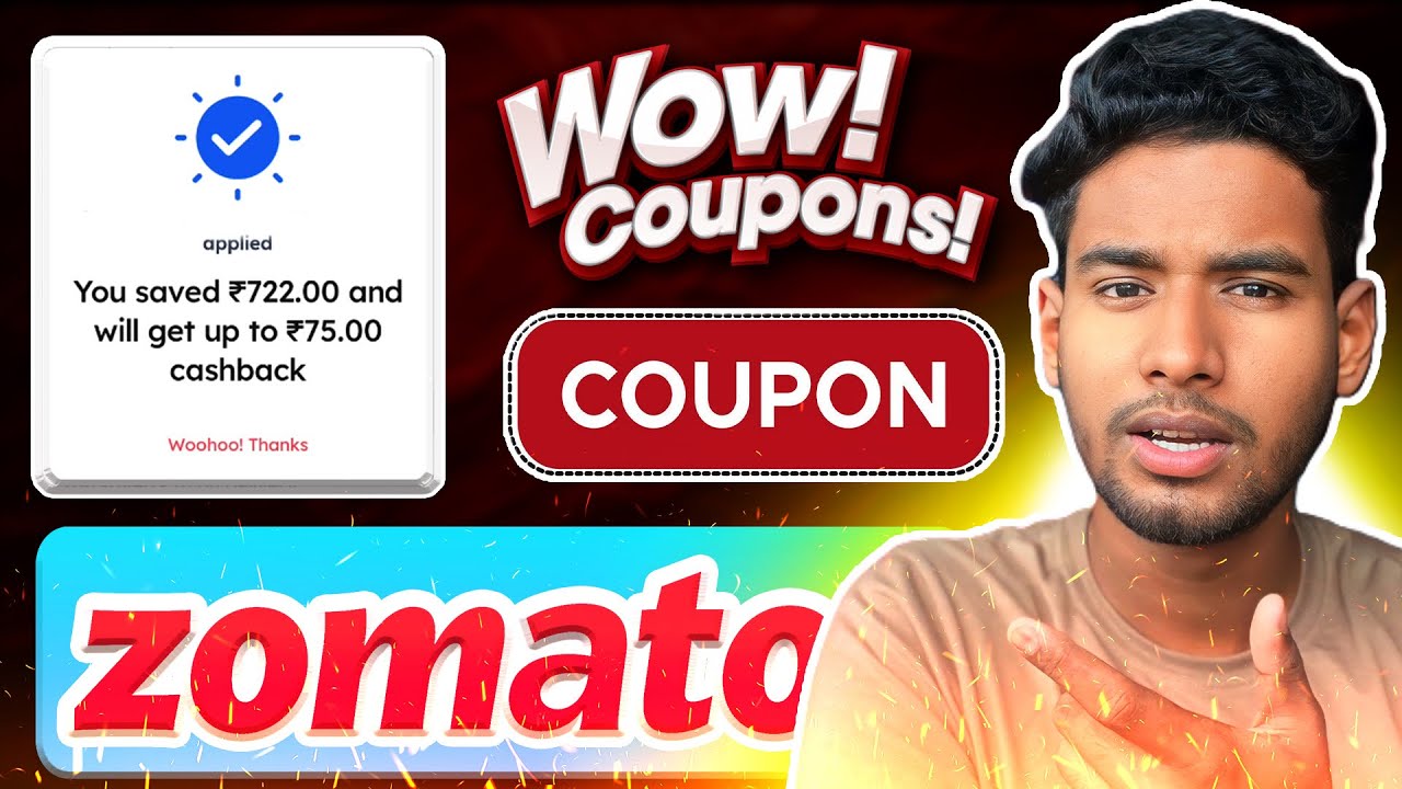 🍔 Zomato Coupon Code Today 2025 🔥 | Huge Food Discounts 💸 | Verified Working Offers