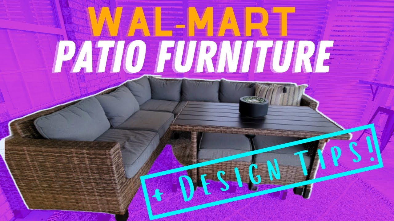 THIS WALMART OUTDOOR FURNITURE IS THE BEST BUY FOR YOUR PATIO MAKEOVER! Decorate with Me!