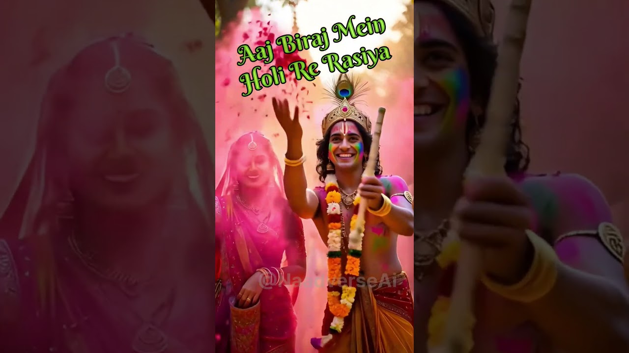 Aaj Biraj Mein Holi Re Rasiya | बिरज में होली रे रसिया | #holi #brajkiholi #radhakrishna
