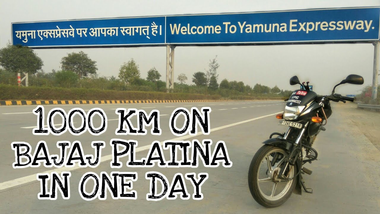 1000 KM BIKE RIDE IN 18.5 Hours On BAJAJ PLATINA