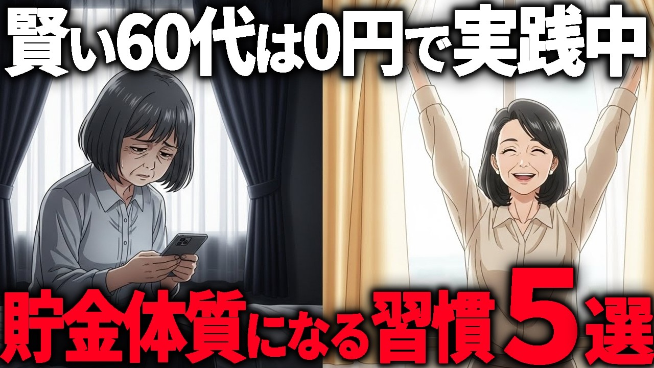 【60代年金12万】貯金苦手の私が０円で「貯金体質」になれた5つの習慣【シニア朗読雑学】