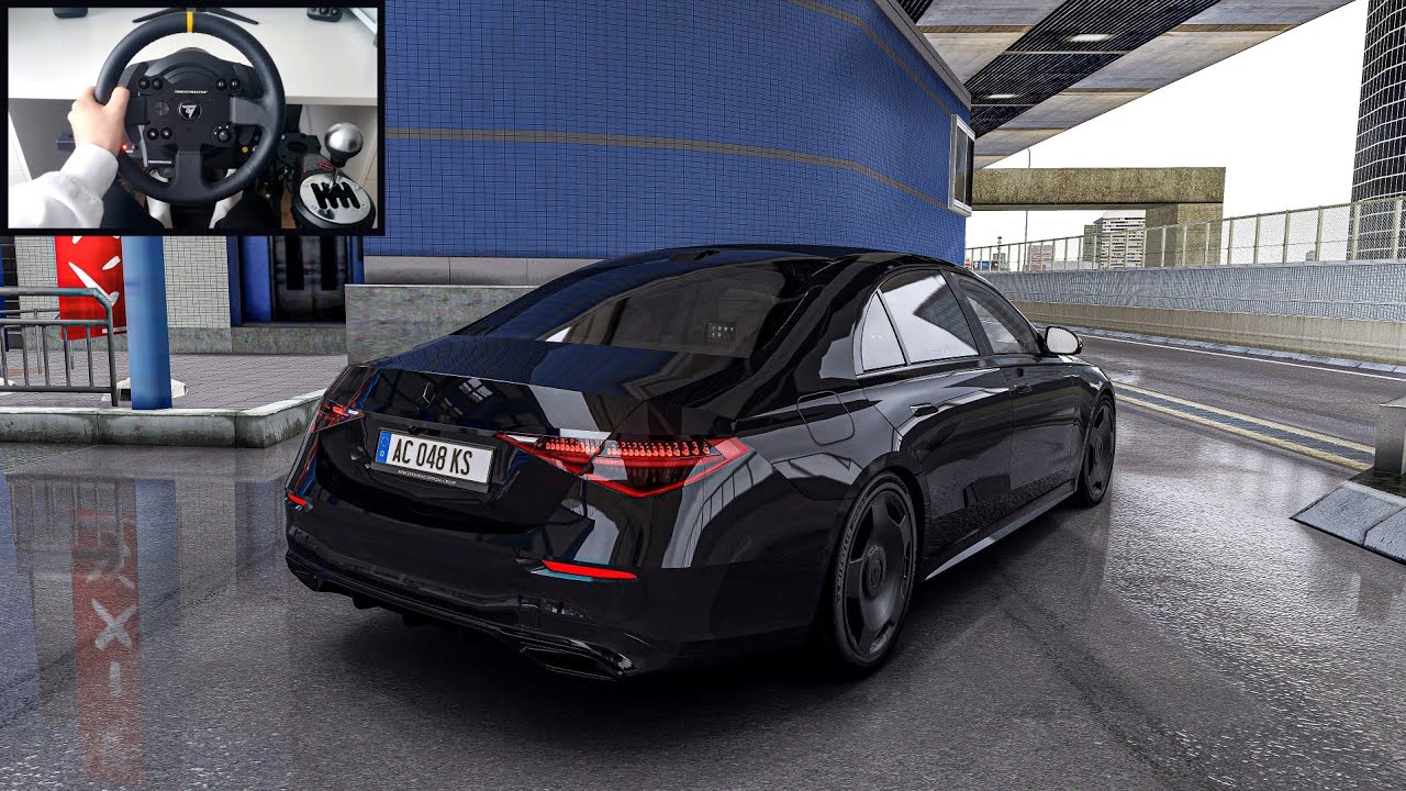 Mercedes Benz S-Class S500 (W223) | Asseto Corsa | Steering Wheel Gameplay