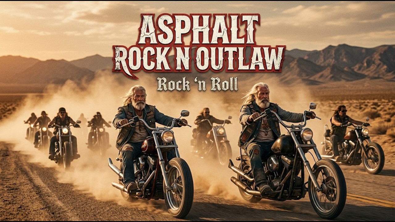 Best Asphalt Rock N Outlaw 🔥 Highway Rock N Roll Ride 🎸 Freedom On The Open Road