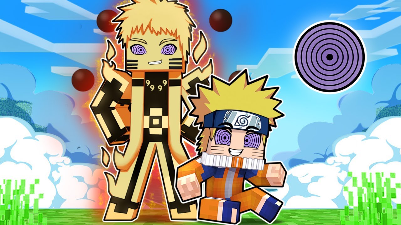 NARUTO Nasceu com RINNEGAN no Minecraft !