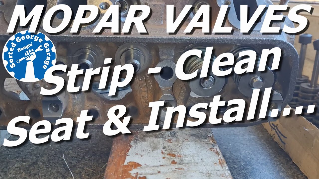 Mopar Heads - How To :-  Strip Clean Seat Install Valves
