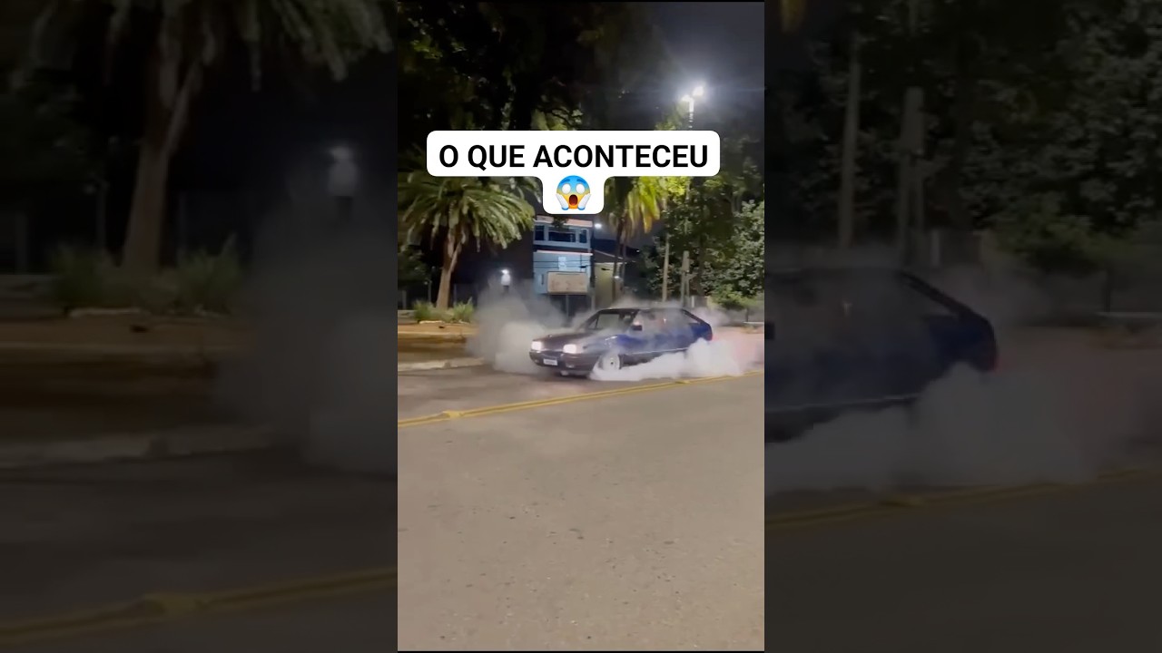 Gol quadrado turbo acelerando forte no Burnout! #golturbo