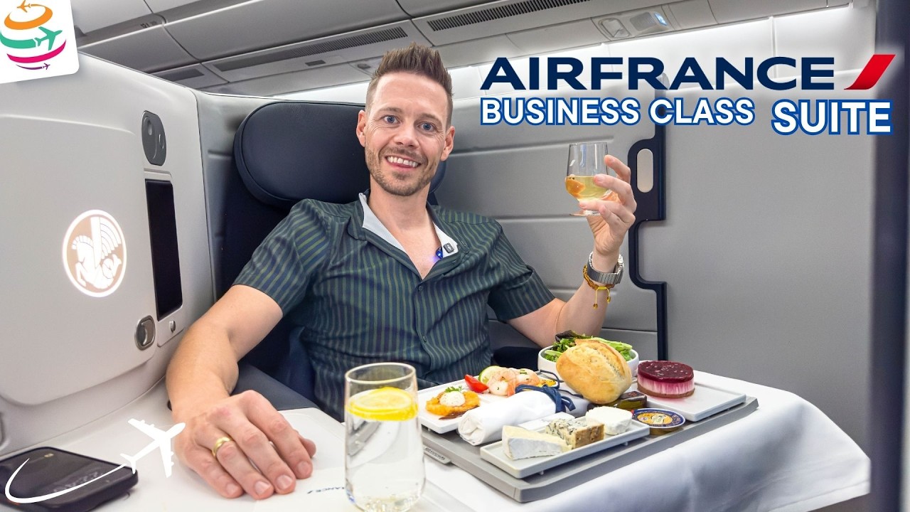 Die neue Air France Business Class im A350 - nicht nur Türen, viel Platz für Füße! | YourTravel.TV