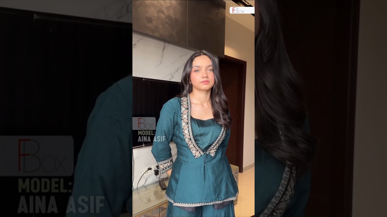 🔥 Aina Asif's Stunning Eid Look | Posh By Noreen Festive Collection 2025 ✨💖 #EidFashion