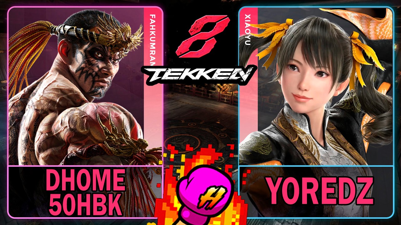 Tekken 8 Dhome50HBK (FAHKUMRAM) VS yOReDz (XIAOYU)🥊 鉄拳8🥊4K 60ᶠᵖˢ🥊T8🥊TK8 #tekken