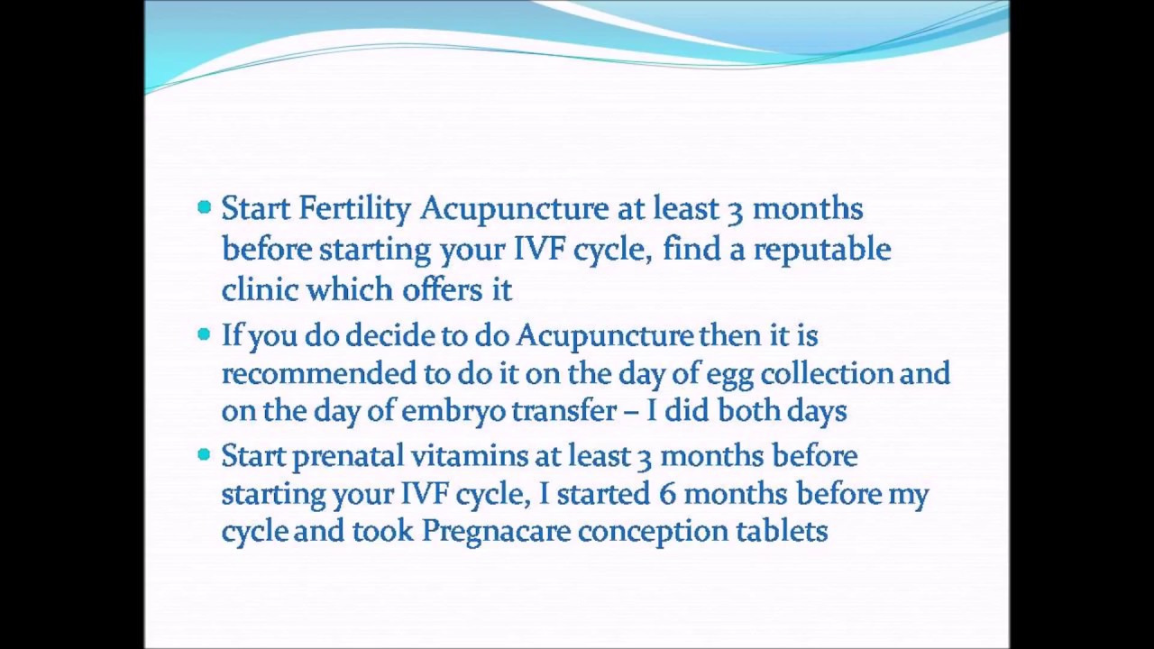 IVF SUCCESS TIPS-  IMPROVE YOUR CHANCES