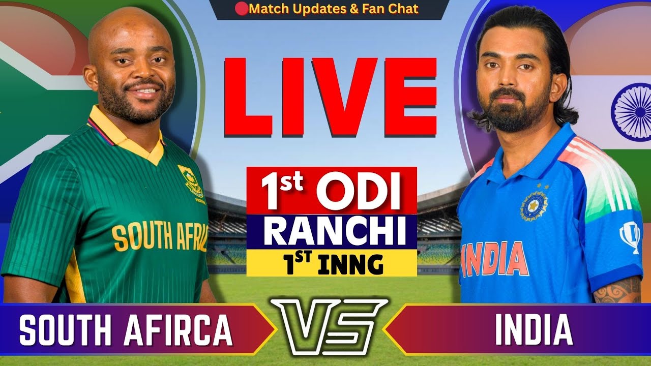 🔴INDIA vs South Africa, 1st ODI | Live Cricket Score & Update Today | INDI vs SA | By The Way
