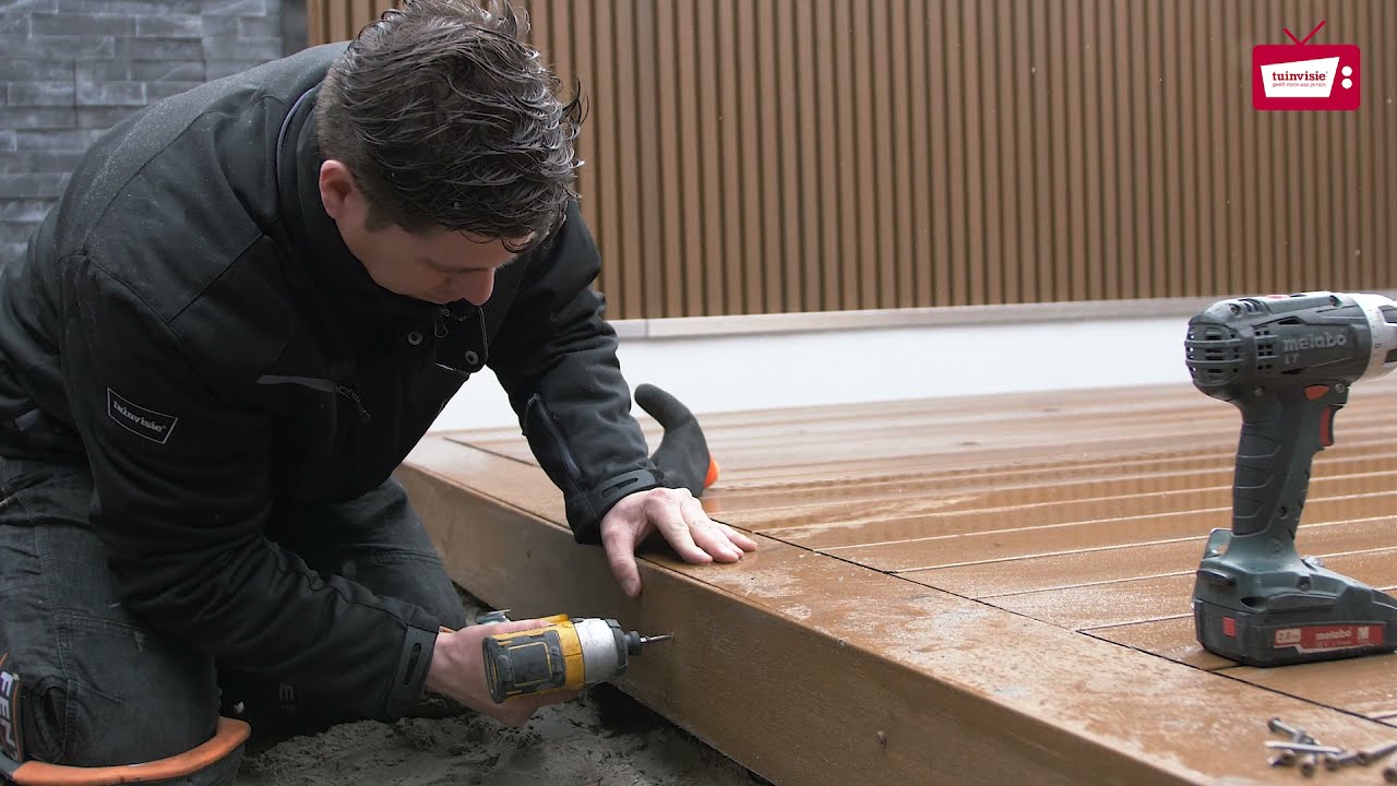 Aanleggen van een terras met Co-Decking composiet vlonderplanken