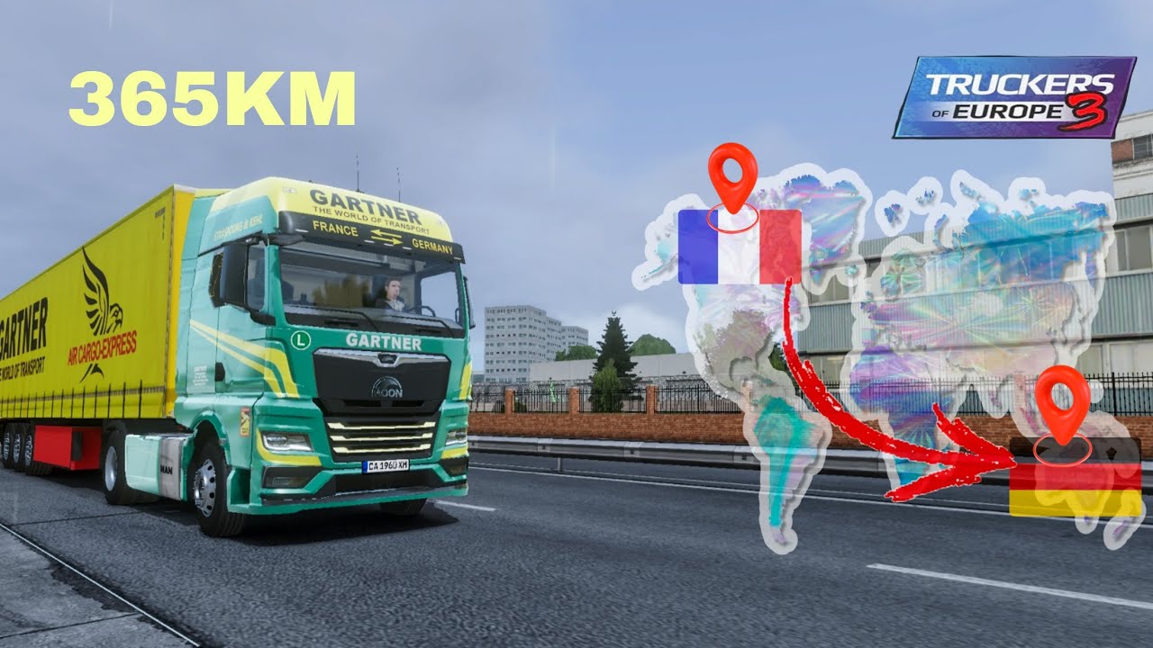 Truckers Of Europe 3 Gameplay | MAN TGX TRUCK | Nancy To Frankfurt | 4k ULTRA Graphics | V0.6.2