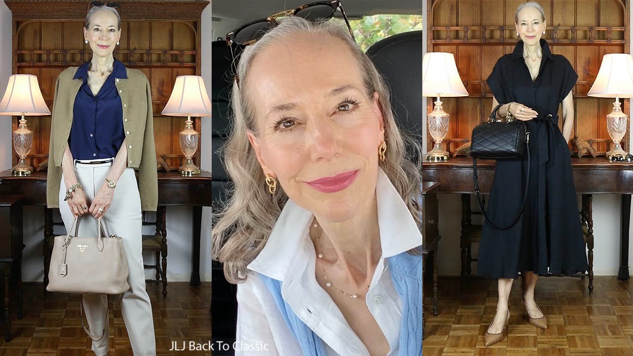 Timeless Style: 6 Outfits; Classic Summer-To-Fall Transition Staples, 2 New Bags / Fashion Over 50