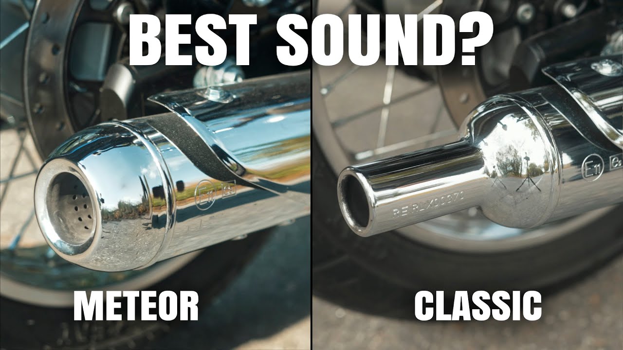 Royal Enfield Meteor 350 vs Classic 350 Exhaust – Sound Comparison & Ride Test