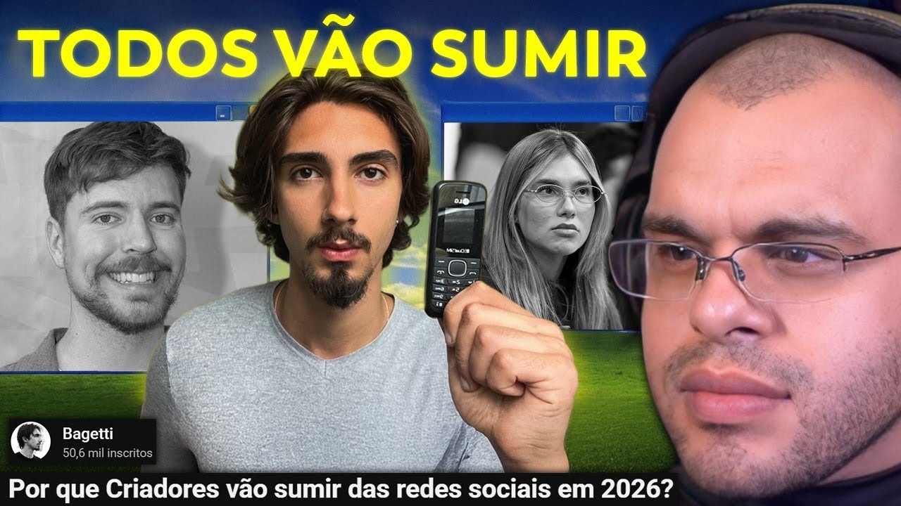 POR ISSO QUE CRIADORES DE CONTEÚDO VÃO SUMIR DAS REDES SOCIAIS EM 2026 - Maicon react