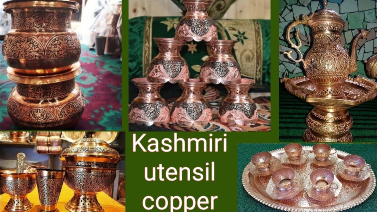 Kashmiri unique and treditional utensil copper//koshur  tram//Kashmir copperware