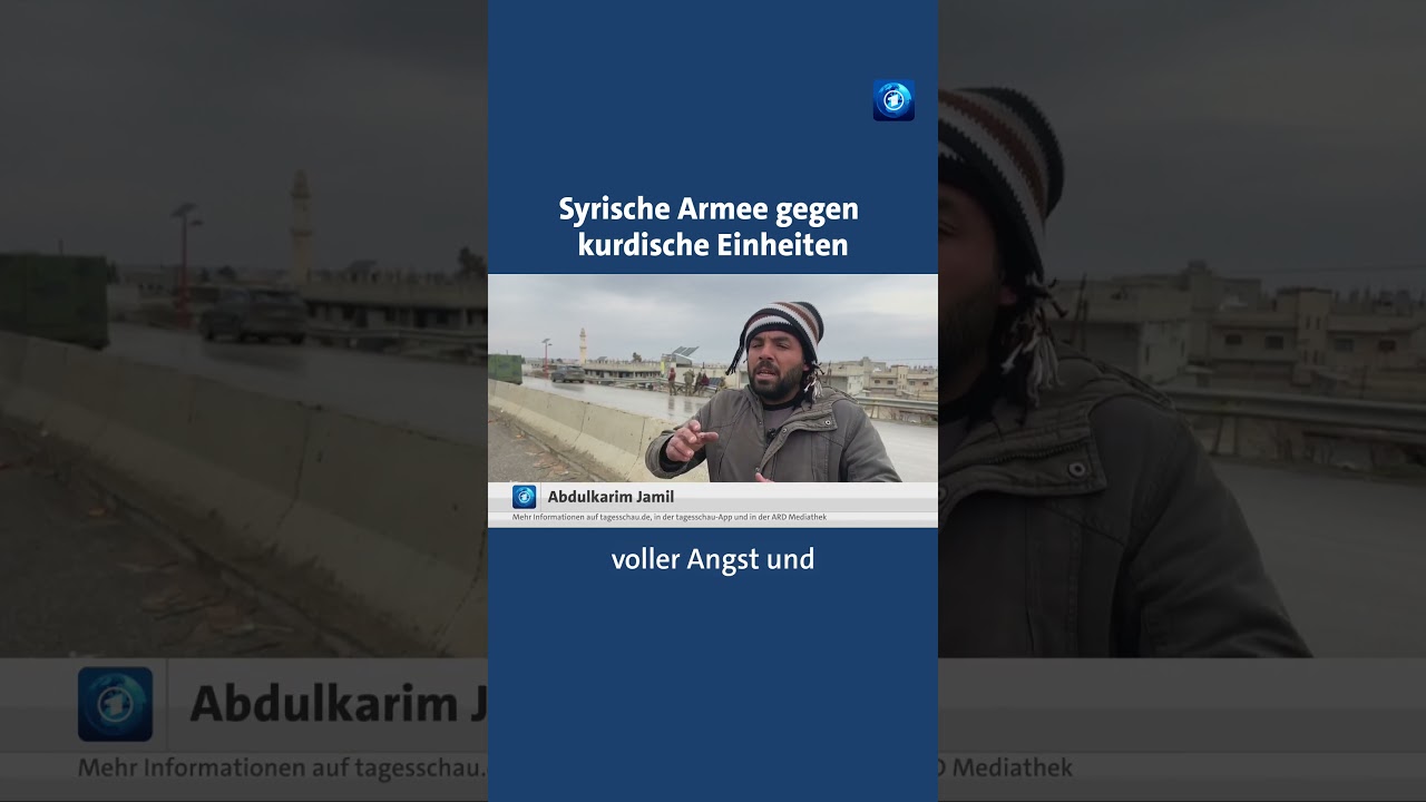 Die syrische Armee dringt weiter in die von Kurden kontrollierten Gebiete vor. #syrien #tagesschau