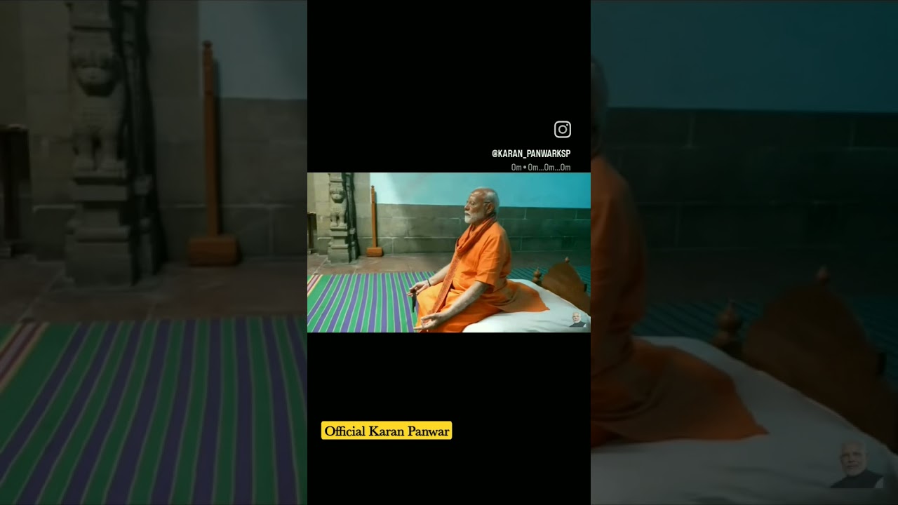 PM Modi Meditates at Vivekananda Rock Memorial, Kanyakumari #vivekanandarockmemorial #modi #pm #om