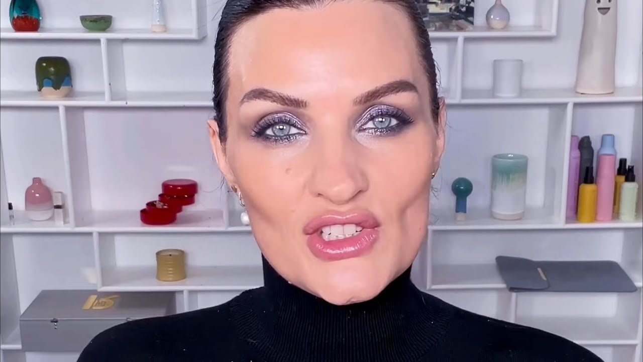 It’s a winter metallic daydream makeup… obviously!