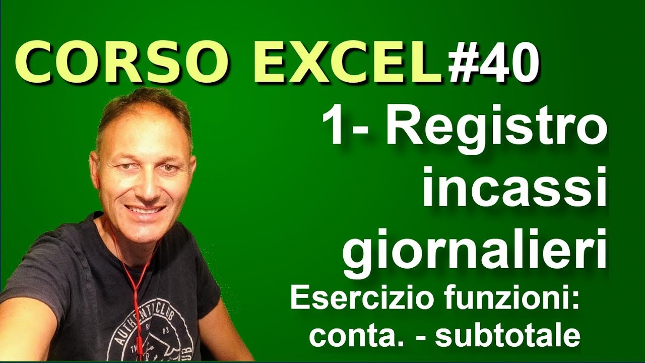 #40 Corso Excel: la funzione conta. | Daniele Castelletti | Associazione Maggiolina