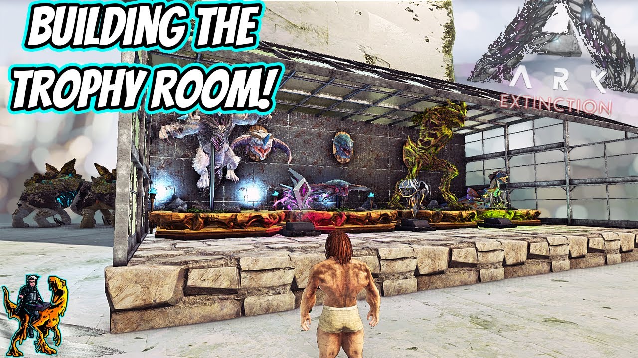 TIME TO SHOW OFF SOME SKIN BY BUILDING A TROPHY ROOM!! || Ark Story Unmodded Ep 152!