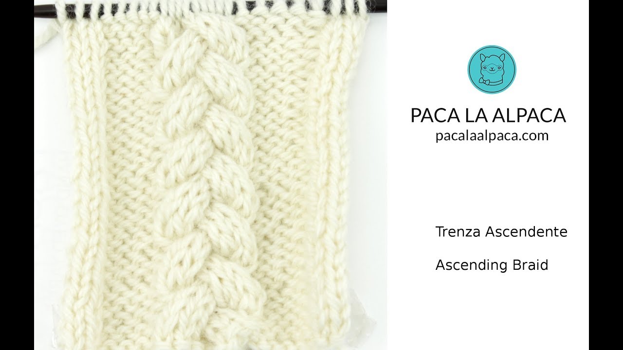 Ascending Braid Cable Knitting Stitch