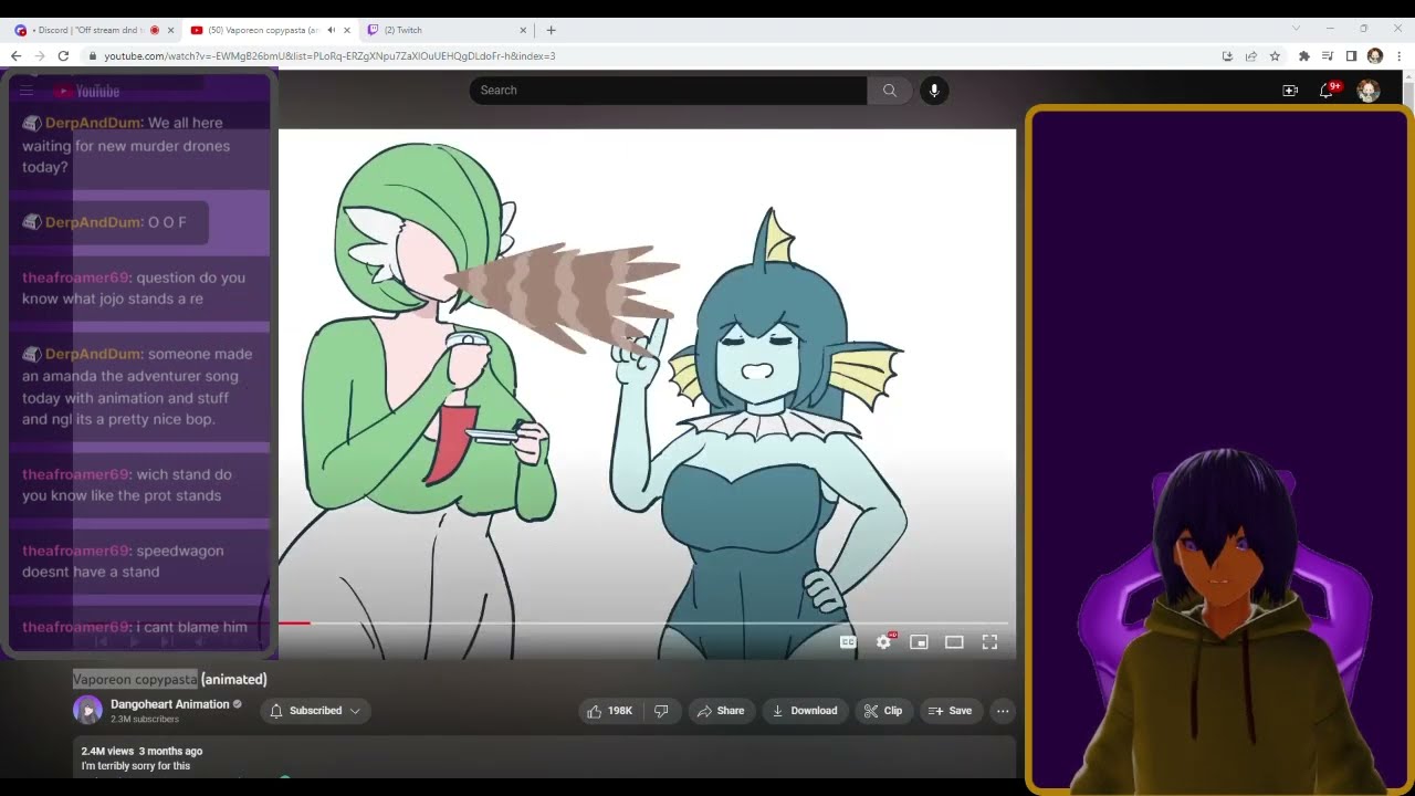 Vaporeon copypasta By Dangoheart Reaction