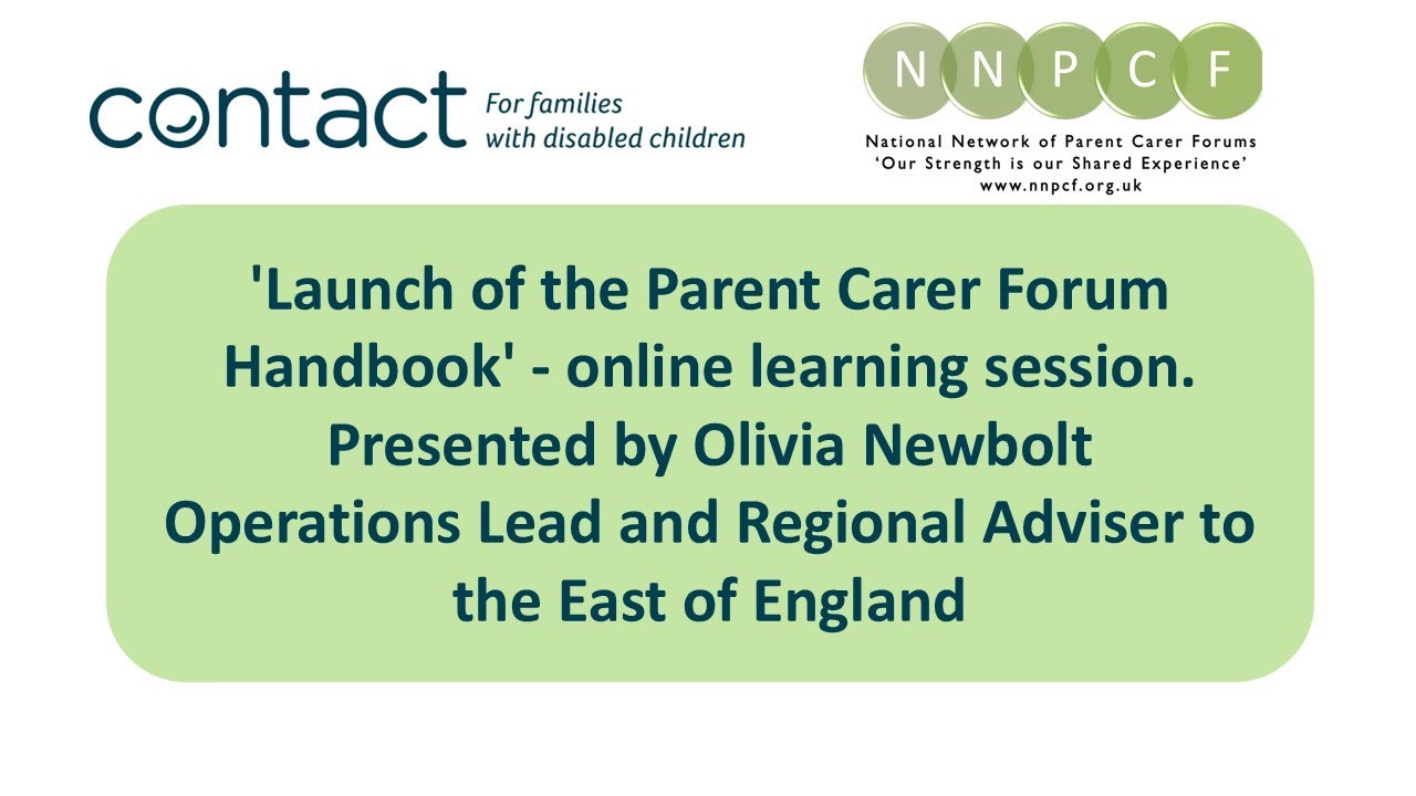 Launch of the parent carer forum handbook