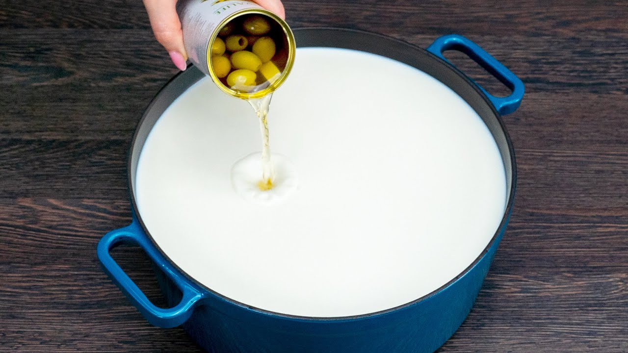 ¡Lo que hice con leche y aceitunas es pura locura!