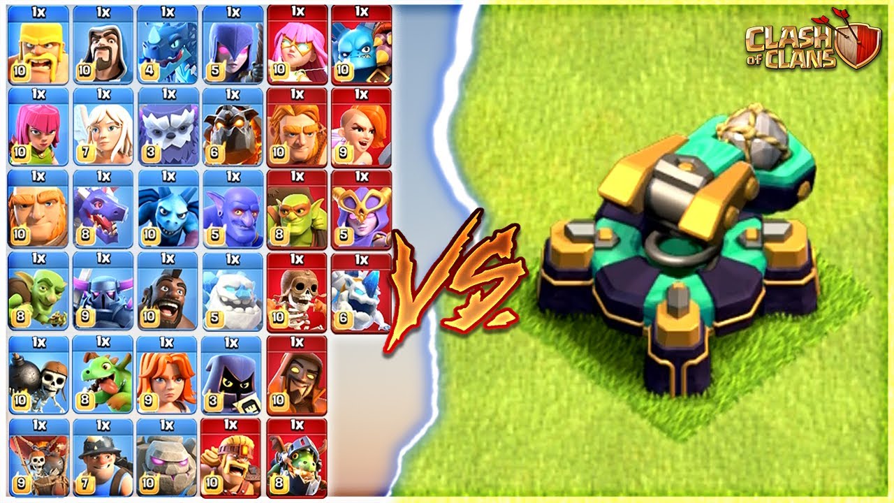 MAX SCATTERSHOT VS ALL MAX TROOPS!!! | 1v1 | CLASH OF CLANS