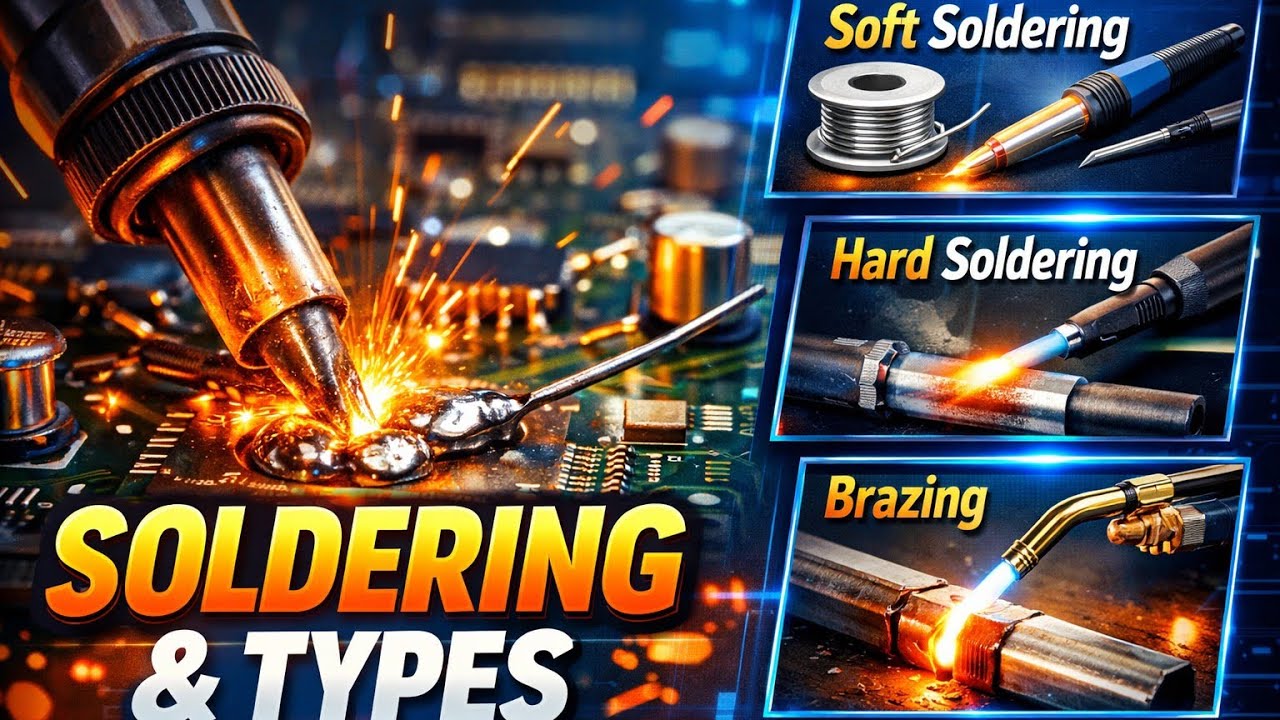 What is Soldering? Types of Soldering (Soft, Hard & Brazing) | Easy Explanation