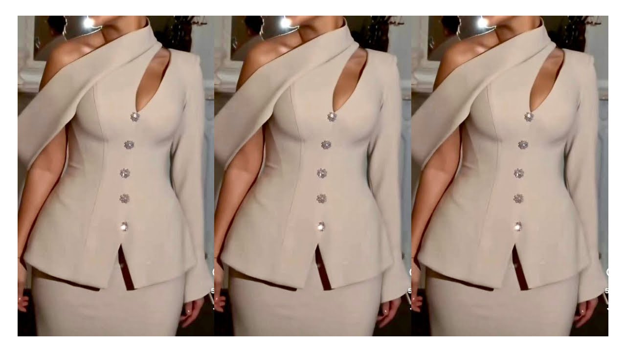 How To Cut And Sew Trendy Asymmetric Top With Cape