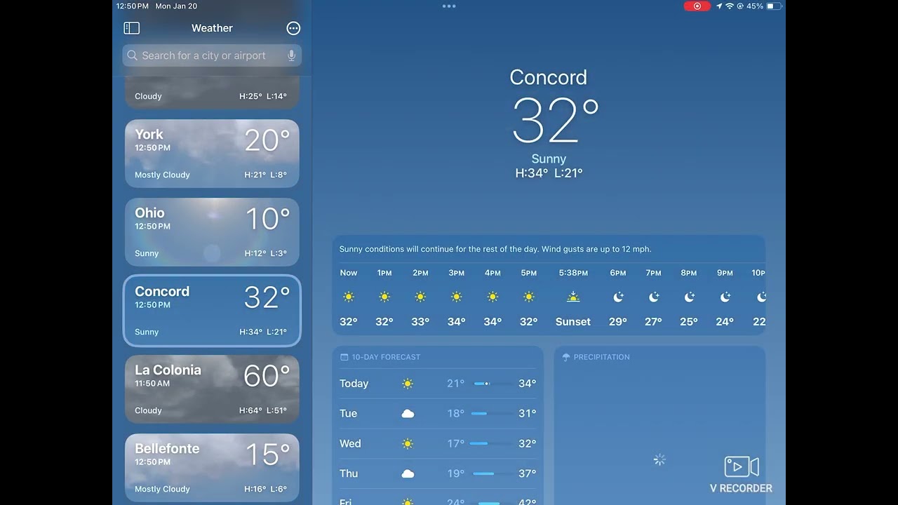 The weather vid :)