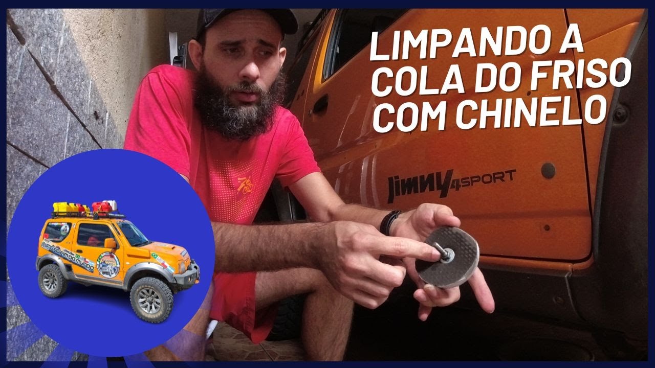 🛠 Limpando a cola do friso lateral do suzuki jimny 🛠