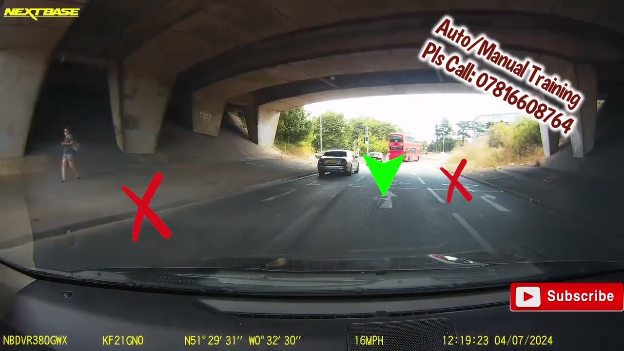 Slough Test Route. Langley Roundabout 3rd Exit towards DATCHET.