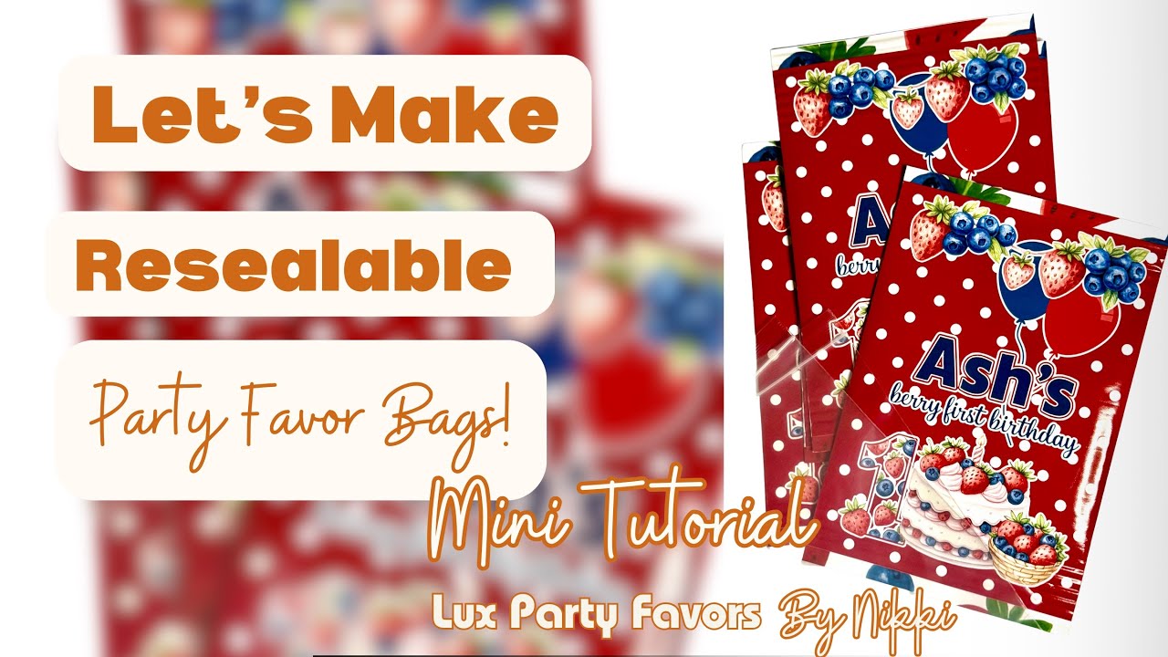 🎉Party Favor Magic: Easy DIY Resealable Bags for Every Celebration! 